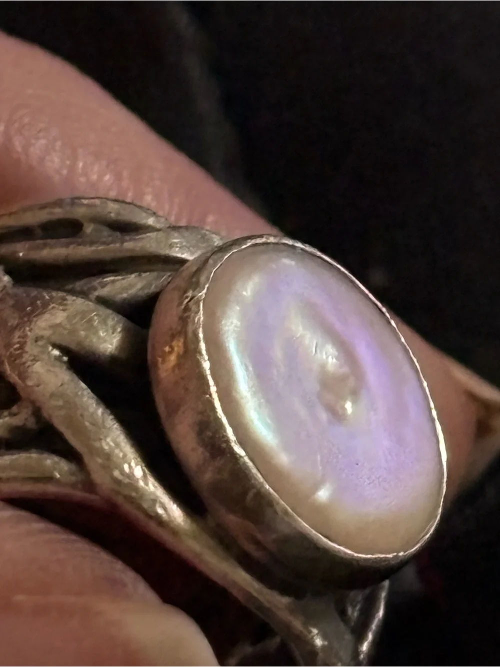Silpada Sterling Silver Ring with White Mother-of-Pearl